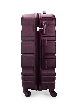 Чемодан на колесах M (42х26х65см) волна бургунд ABS 000000000001226527