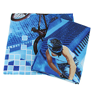 Комплект постельного белья 1,5-спальный DRIVE Велоспорт 100%хлопок поплин 110гр/м рисунок 1627 000000000001169657