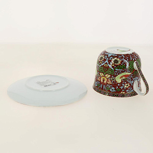 Чайная пара 370мл JumboStrawberry Thief (red)B0940-A07023R 000000000001195084