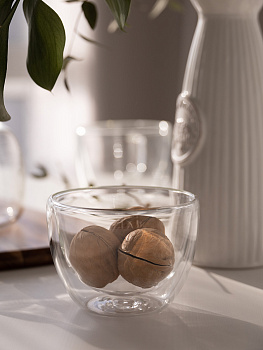 Салатник 300мл LUCKY с двойными стенками стекло 000000000001212884