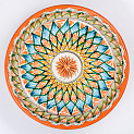 Блюдо(ляган) 25см ROSHIDON CERAMIK рисунок мехроб оранжевый керамика UZ334/UZ418 000000000001211853