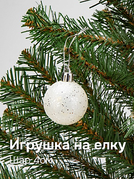 Декоративное украшение Шар 4см 1шт MANDARIN полистерол R011482-1RZ 000000000001220840