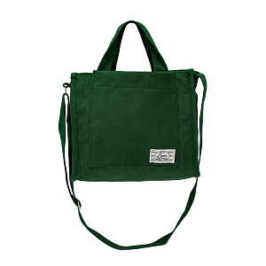 Сумка женская 26x23x10см изумрудный вельвет/полиэстер 000000000001221747