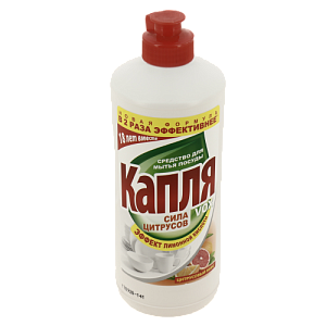 Средство для мытья посуды КАПЛЯ Vox эффект лимон.кисл. цитрусовый 500мл, 9054 000000000001192351