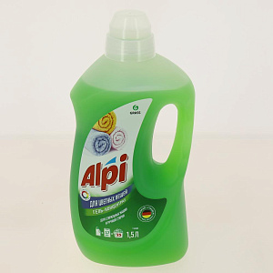 Гель/концентрат для стирки цветных вещей сохраняет яркость красок даже после многократных стирок ALPI GRASS 112603 1500мл 000000000001198787