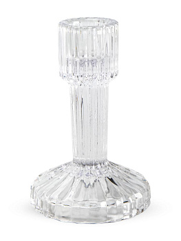 Набор подсвечников11см 2шт двухсторонний ST прозрачный стекло 000000000001228942