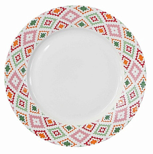 Тарелка обеденная 26,9см APOLLO Glaze Red фарфор GLR-05 000000000001197686