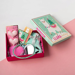 Набор подарочный KAFTAN "Llama Holidays" носки 18-20см и аксессуары 4678894 000000000001202330