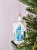 Декоративное украшение на елку Избушка 12см БИРЮСИНКА голубой стекло 000000000001207661