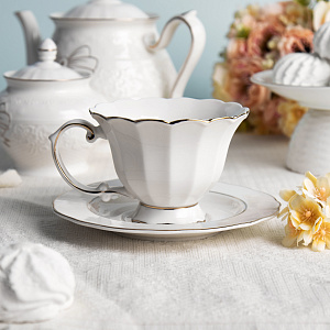 Набор чайный 8 предметов LAGARD (чашка 220мл-4шт/блюдце-4шт) фарфор SH08087 000000000001219867