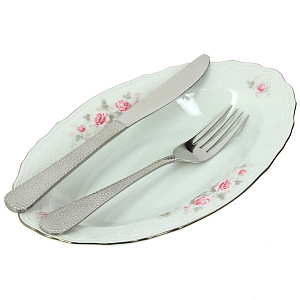 Овальное блюдо Бледные Розы Люкс Хауз, 24 см 000000000001002736