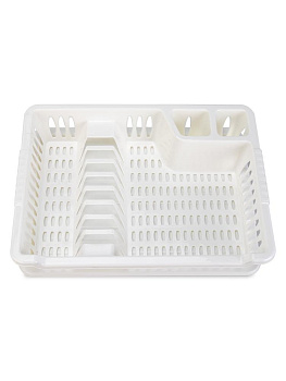 Сушилка для посуды 28x39x9см белый полипропилен 000000000001229342
