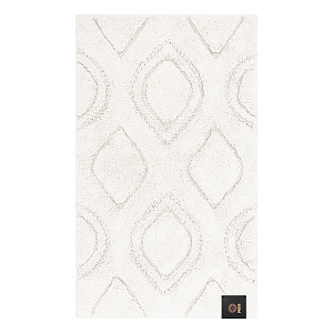 Коврик универсальный 60x100см DE'NASTIA рюши белый хлопок 100% 000000000001219582