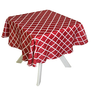 Скатерть DE'NASTIA 100%Полиэстер Вальс цветов D150см E020104 000000000001146905