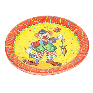 Набор одноразовых тарелок Клоун Pap Star, 23 см, 10 шт. 000000000001142462