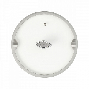 Сковорода с крышкой 28см DE'NASTIA глубокая силикон серый алюминий 000000000001223616