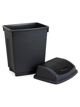 Контейнер для мусора 25л черный/графит пластик_ST 000000000001228752