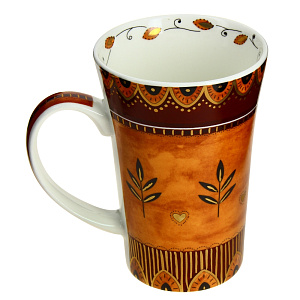 Кружка Бежевый Орнамент Estetica, 340мл 000000000001059527