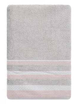 Набор махровых полотенец 2 шт 70x140см LUCKY серый/белый хлопок 100% 000000000001216095