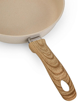 Сковорода 22см CASTA Cream Marble глубокая антипригарное покрытие бакелитовая ручка бежевый жемчуг литой алюминий 000000000001229149