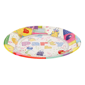 Набор одноразовых тарелок Пати Микс Pap Star, 23 см, 10 шт. 000000000001142470