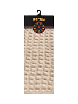 Полотенце кухонное DeNASTIA вафля/махра 470gsm 35x75, хлопок, какао D100306 000000000001221598