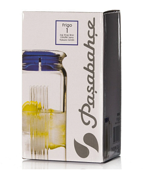 FRIGO Кувшин 1л PASABAHCE белая крышка стекло 80050WSL 000000000001113900