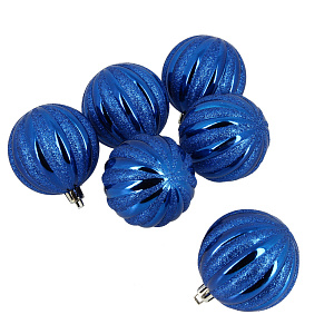 Набор елочных шаров Мандарин Посуда Центр, 6 см, 6 шт. 000000000001161741