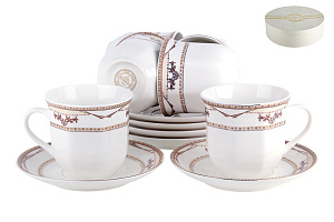 Набор чайный 6/12 форма ребристая 200мл подарочная упаковкаФлорин,NBJ02-G10 000000000001193531