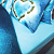 Комплект постельного белья 2спальное DE'NASTIA Сатин 3D Лагуна Наволочки 2шт ПУ C010383 000000000001116691