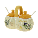 Банка двухсекционная подарочная упаковка Tuscan vegetables доломит ZFC061-36 000000000001196871