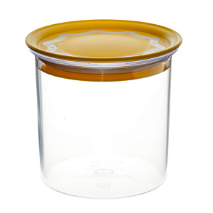 Круглая банка для сыпучих продуктов Полимербыт, 0.6л, пластик 000000000001058307