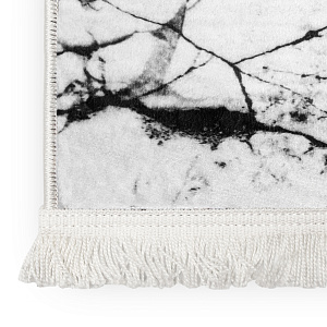 Ковер 120х180см Мрамор белый полиэстер 000000000001213368