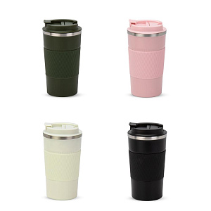 Термокружка 510мл в ассортименте пластик/нержавеющая сталь 000000000001225828