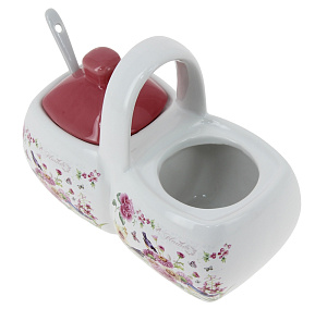 Двухсекционная банка для специй Коралл 000000000001153866