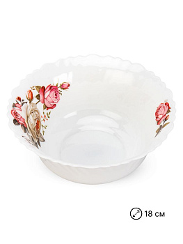 Салатник 18см FARFORELLE Rose стеклокерамика 000000000001228251