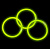 Светящийся браслет Желтый одинарный браслет, с химическим источником света (полипропилен, стеклянная капсула с люмисцентной жидкость 000000000001191266