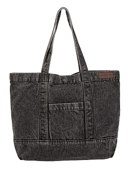 Сумка 36х47х11 DE'NASTIA Denim Bag Washed черный джинса 000000000001225553