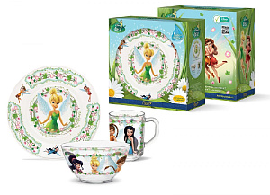 Набор детский посуды PRIORITY ФЕИ/ДИСНЕЙ стекло 000000000001193693