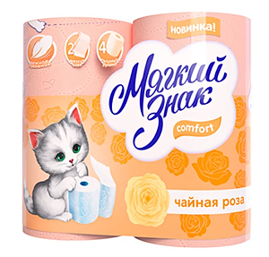 Туалбумага Ь  Comfort 2сл4рулЧайная Роза 000000000001188609
