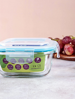 Контейнер 520мл ELEY квадратный стекло 000000000001186805