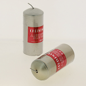 Свеча парафин золото/серебр 5*11смR000109 000000000001182139