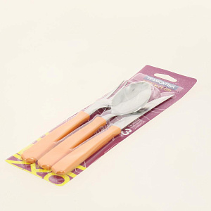 Набор столовых приборов 3 предмета TRAMONTINA оранжевый нержавеющая сталь 000000000001205498