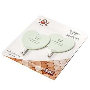 Крючки 2шт Сердце Тренд пластик 000000000001176218