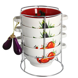 Набор бульонниц Wellberg, 700мл, 5 предметов 000000000001154839