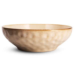 Салатник 20см бежевый глазурованная керамика 000000000001217534
