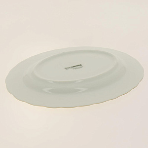 IREM Блюдо овальное 24 см,  Отводка золото, костяной фарфор BNIRM24KY520 000000000001189492