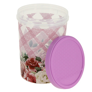 Банка с крышкой, 1.6л, пластик 000000000001138097