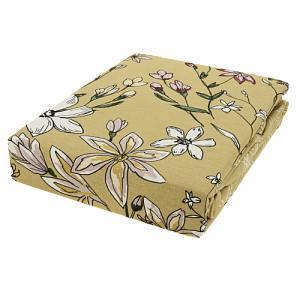 Комплект постельного белья евро ПАВЛАЙН Naturelle Флоретт желтый хлопок 000000000001186172