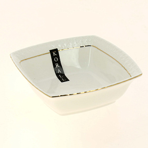 Салатник 13см/340мл КОРАЛЛ Снежная королева квадратный 000000000001157992